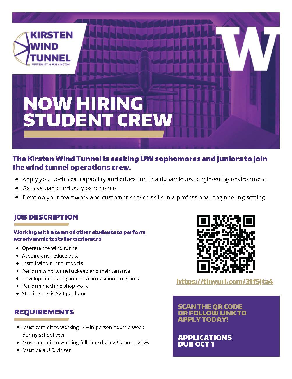 KWT hiring flyer PDF preview