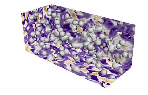 Microscopic visualization of a shear flow